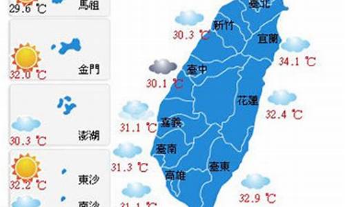 台湾的天气预报15天