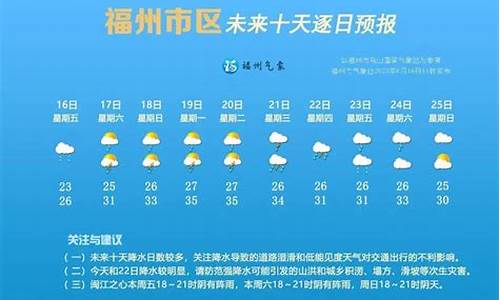 福州未来10天气预报查询_福州未来10天天气预报