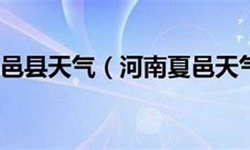 夏邑天气预报_夏邑天气预报15天查询百度