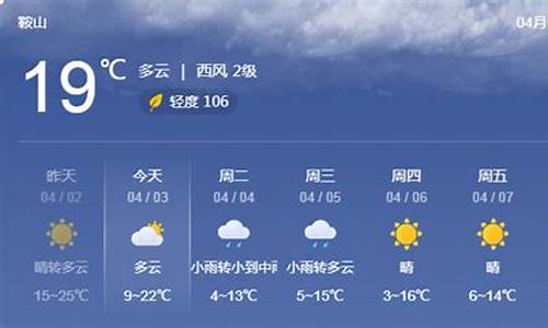 鞍山天气预报天气情况_鞍山天气预报天气情况查询